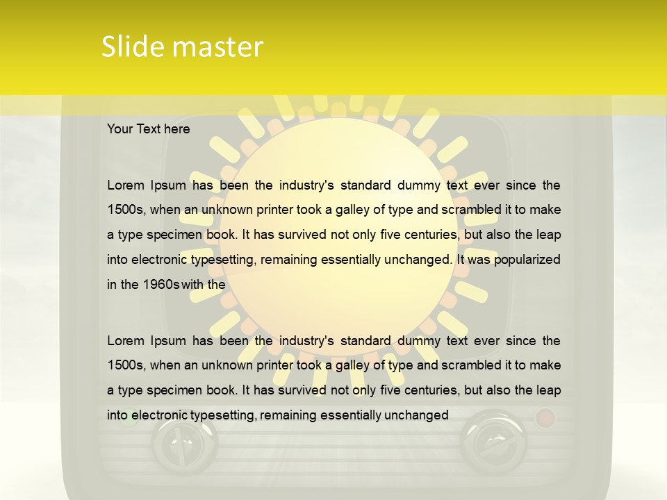 Temperature Unit Ventilation PowerPoint Template