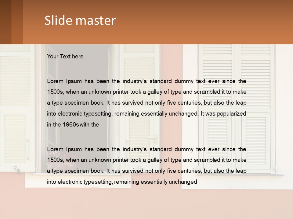 Switch House Supply PowerPoint Template