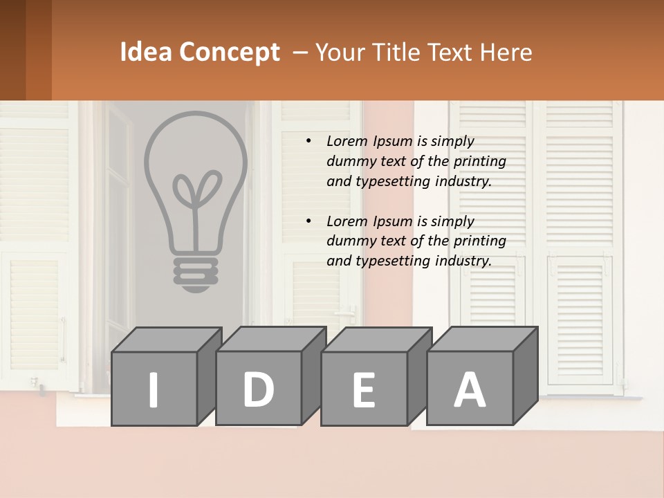 Switch House Supply PowerPoint Template