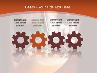 Technology Heat White PowerPoint Template