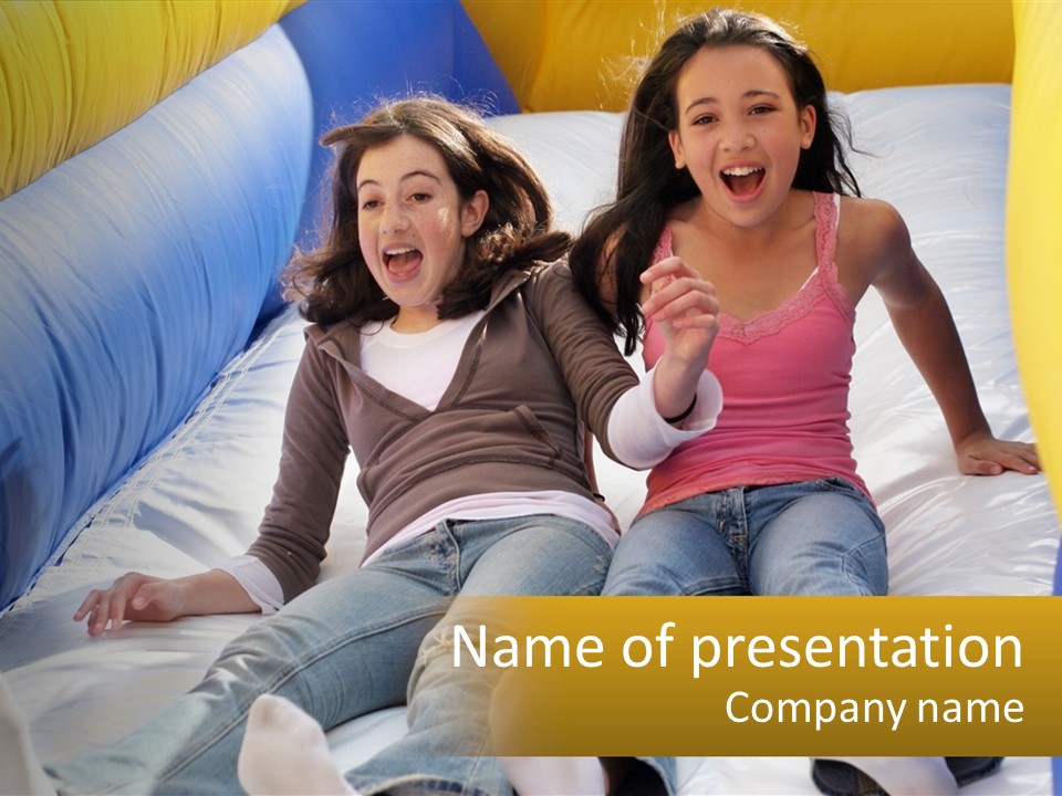 Laugh Kid Beautiful PowerPoint Template