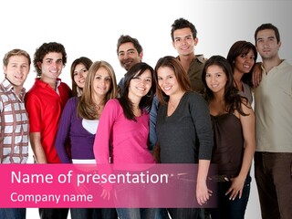 Informal Team Smiley PowerPoint Template