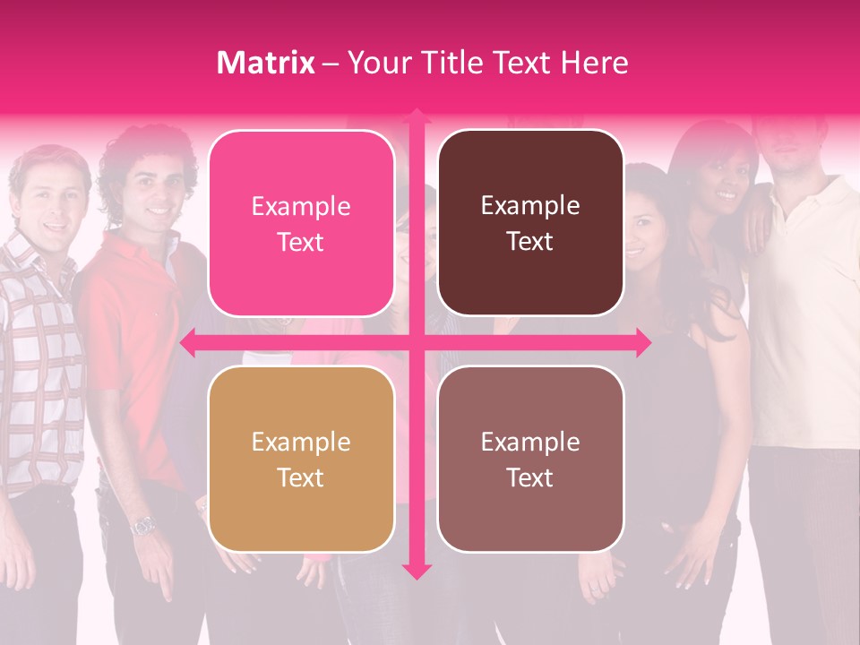 Informal Team Smiley PowerPoint Template