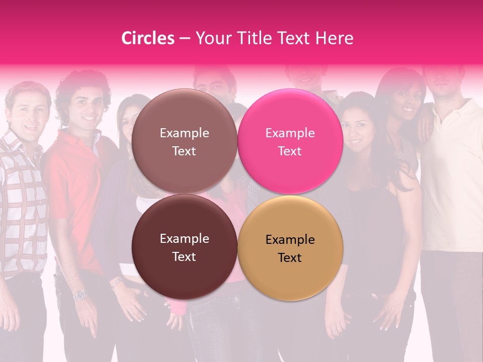 Informal Team Smiley PowerPoint Template