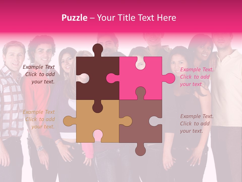 Informal Team Smiley PowerPoint Template