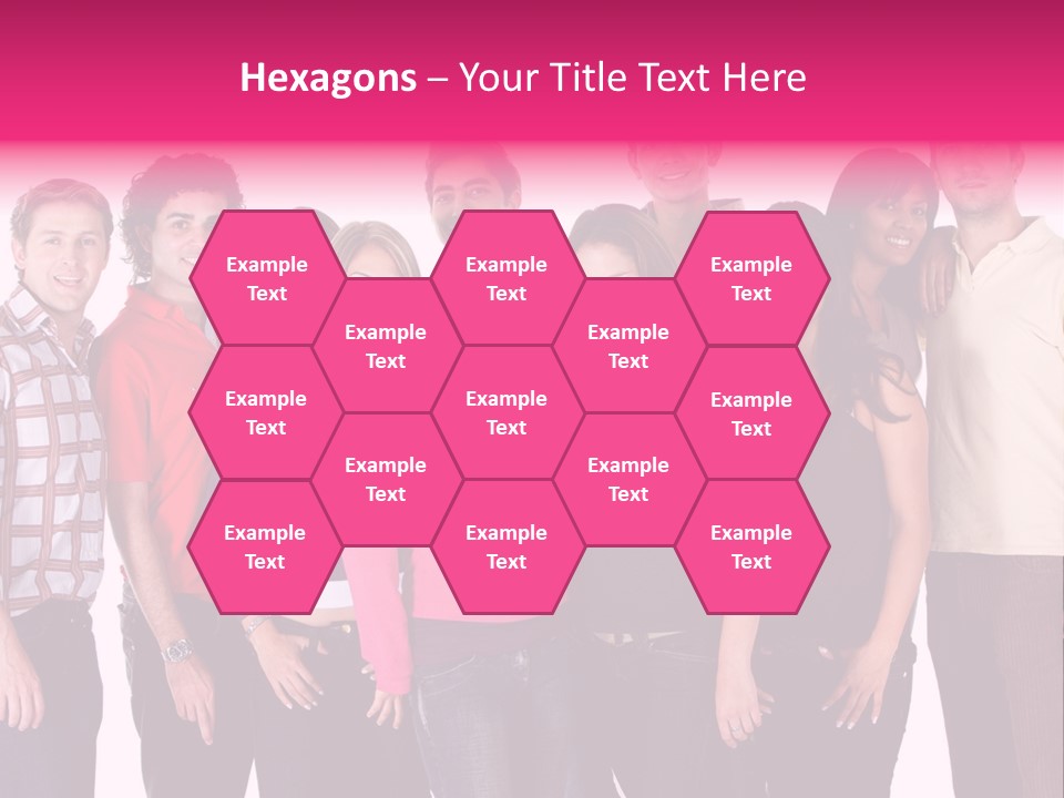 Informal Team Smiley PowerPoint Template