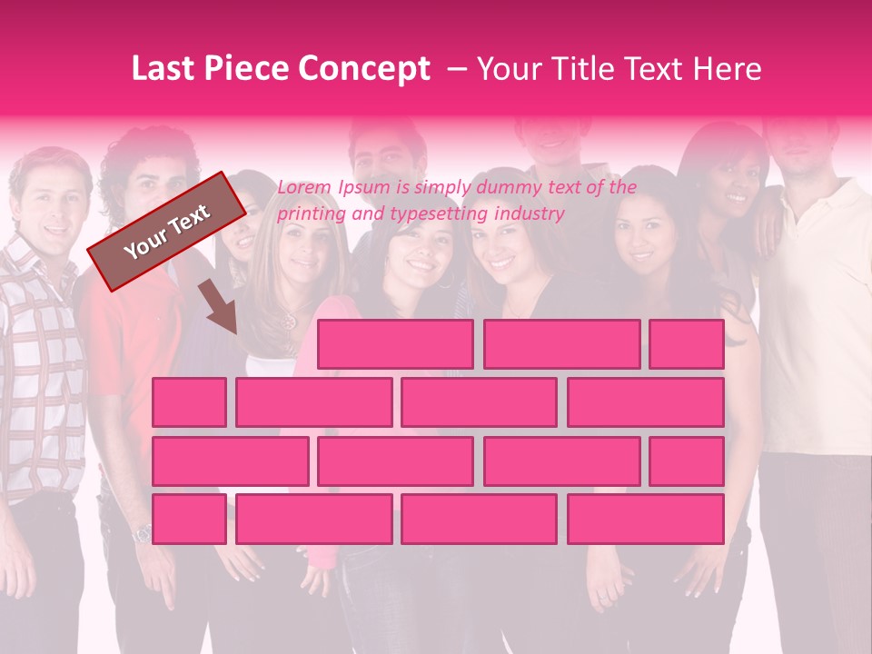 Informal Team Smiley PowerPoint Template