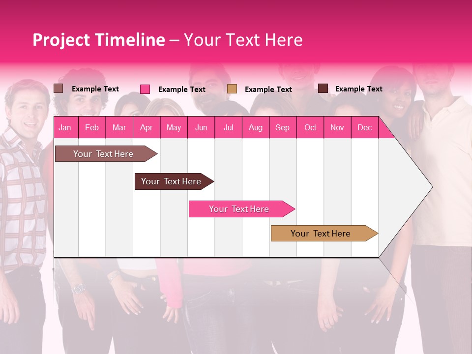 Informal Team Smiley PowerPoint Template