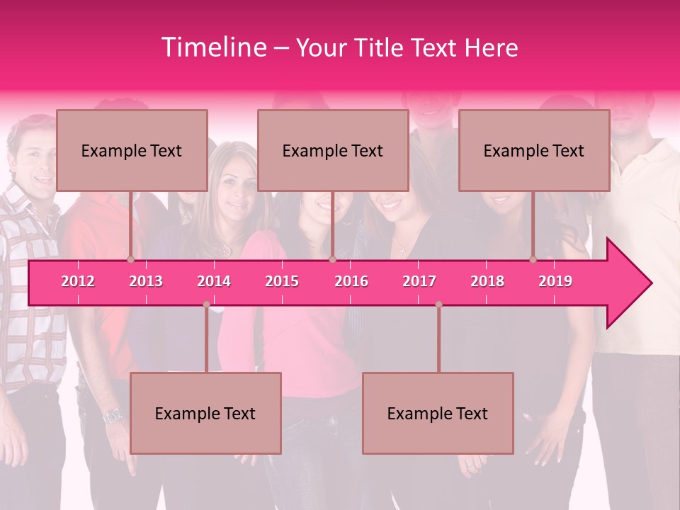 Informal Team Smiley PowerPoint Template