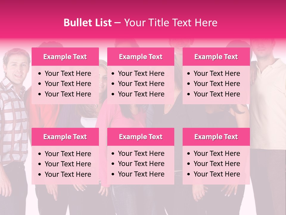 Informal Team Smiley PowerPoint Template