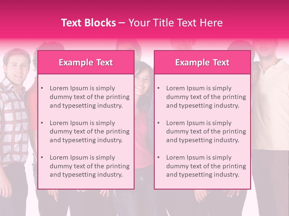 Informal Team Smiley PowerPoint Template
