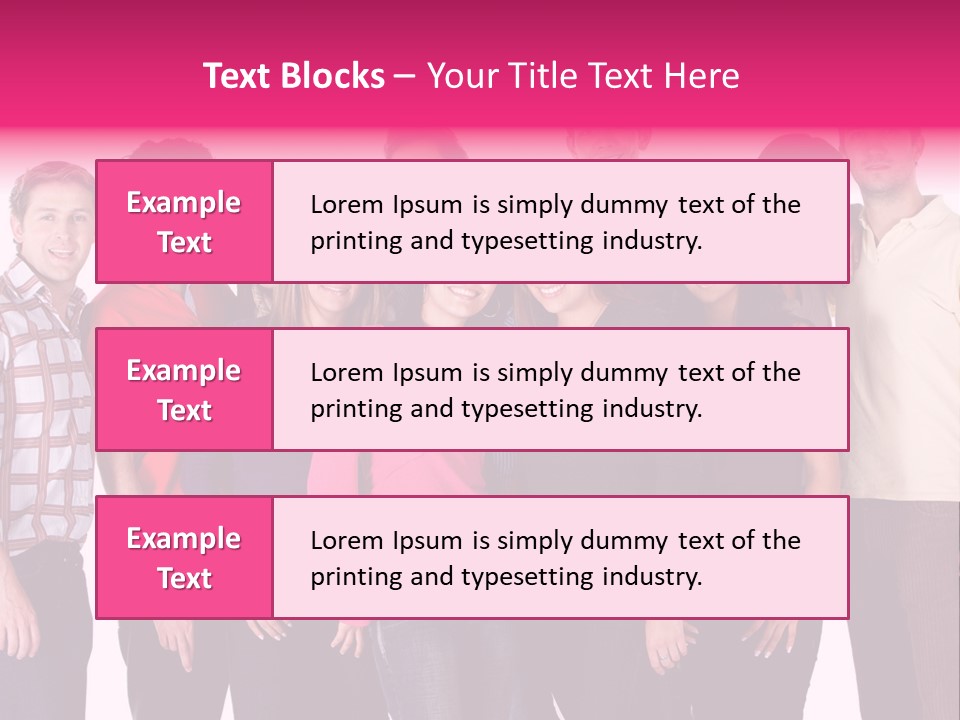 Informal Team Smiley PowerPoint Template