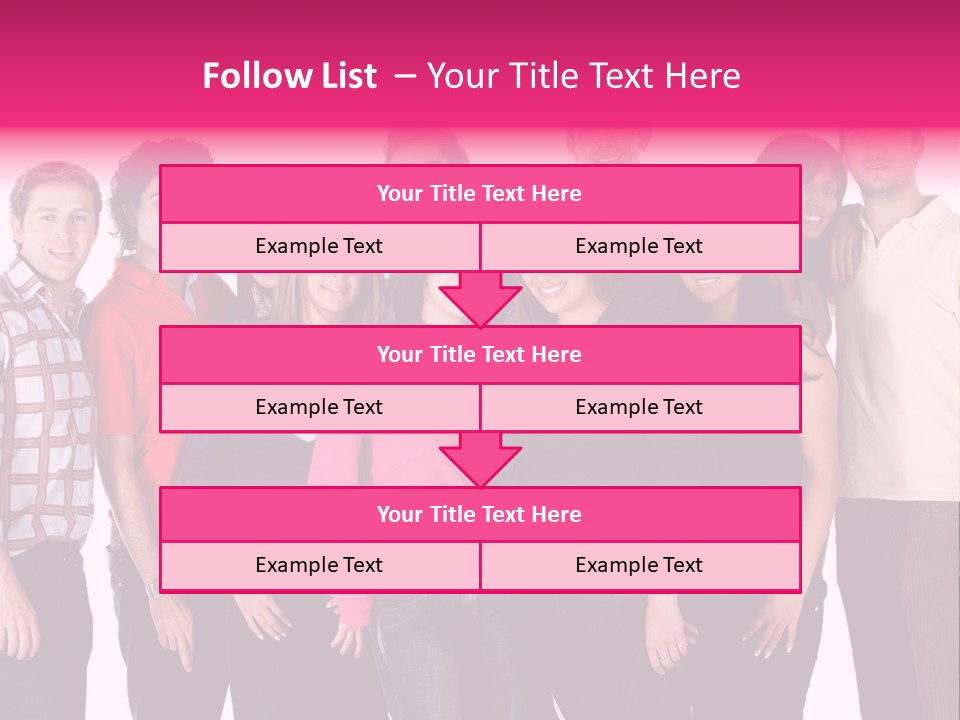 Informal Team Smiley PowerPoint Template