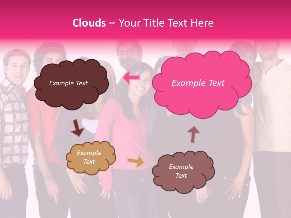 Informal Team Smiley PowerPoint Template