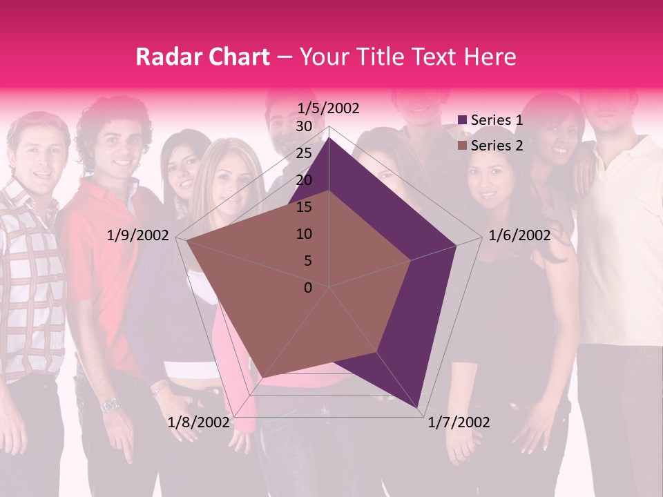 Informal Team Smiley PowerPoint Template