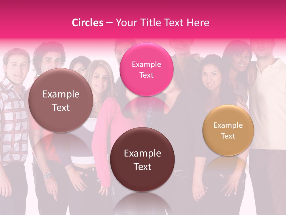 Informal Team Smiley PowerPoint Template