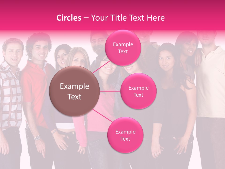 Informal Team Smiley PowerPoint Template