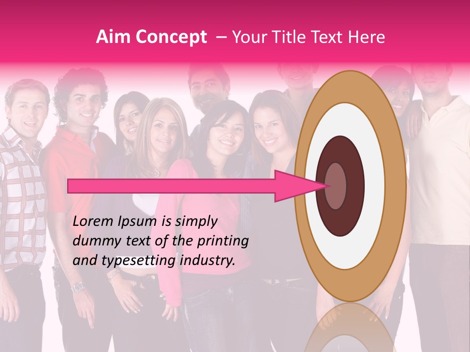 Informal Team Smiley PowerPoint Template
