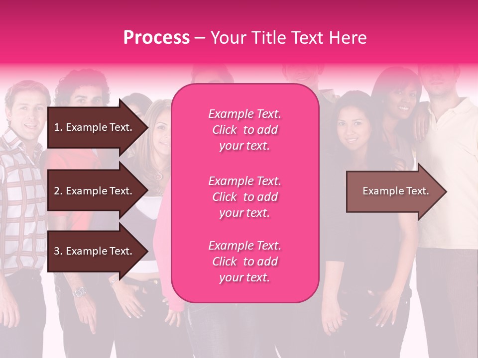 Informal Team Smiley PowerPoint Template
