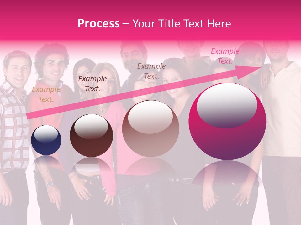 Informal Team Smiley PowerPoint Template