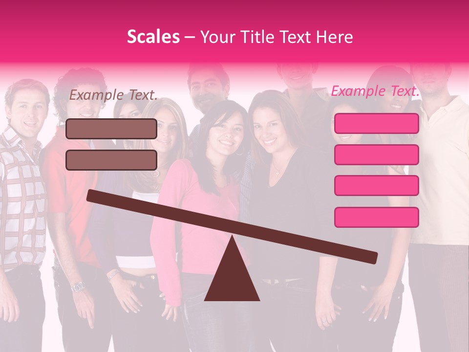 Informal Team Smiley PowerPoint Template