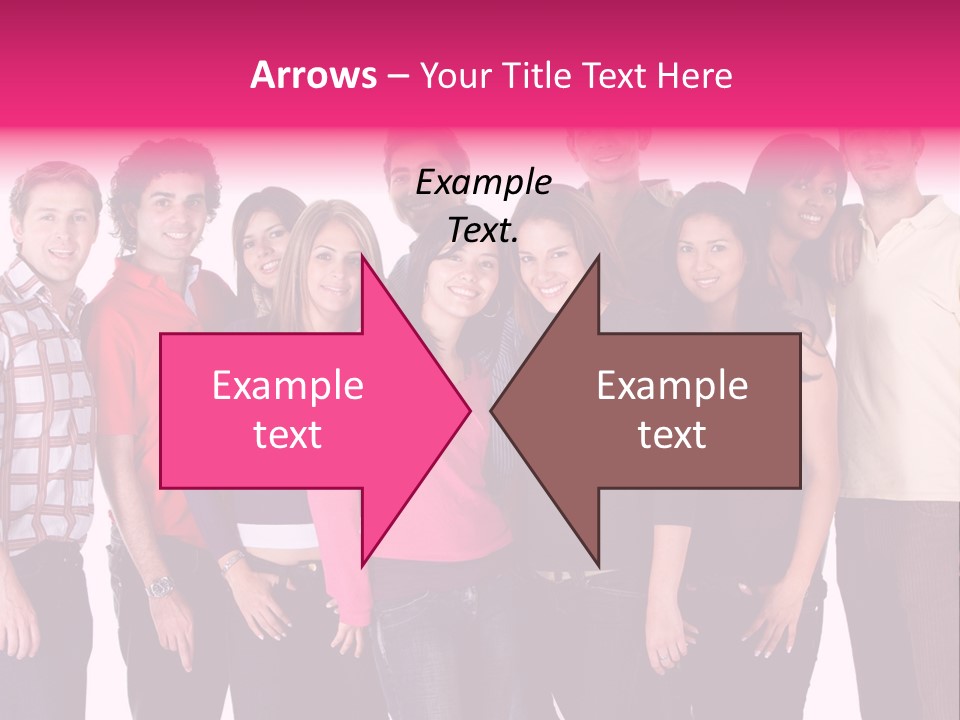 Informal Team Smiley PowerPoint Template