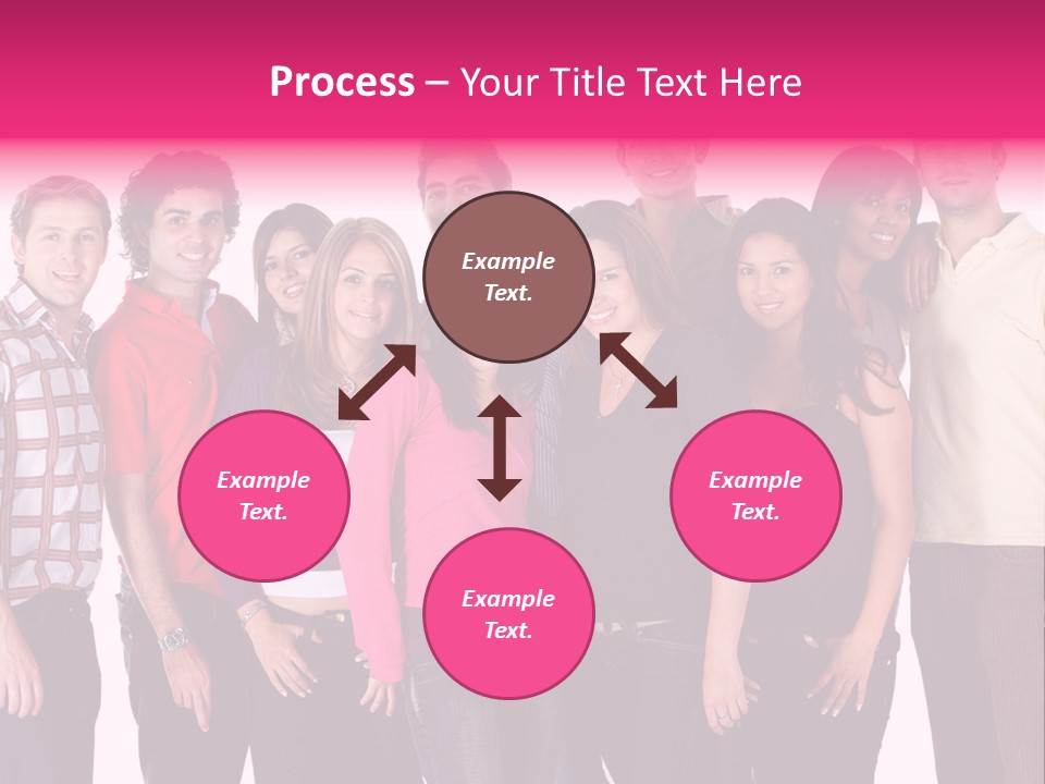 Informal Team Smiley PowerPoint Template