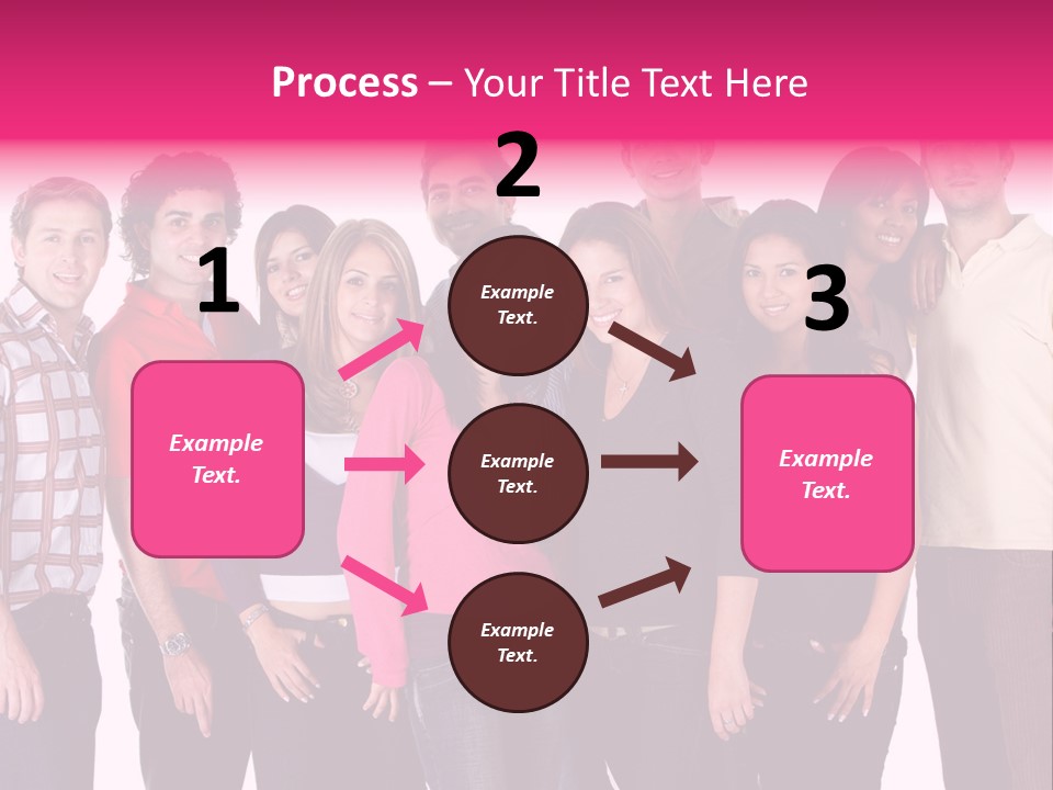 Informal Team Smiley PowerPoint Template
