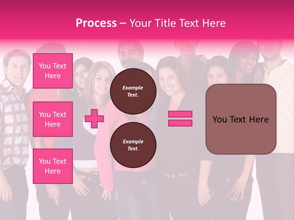 Informal Team Smiley PowerPoint Template