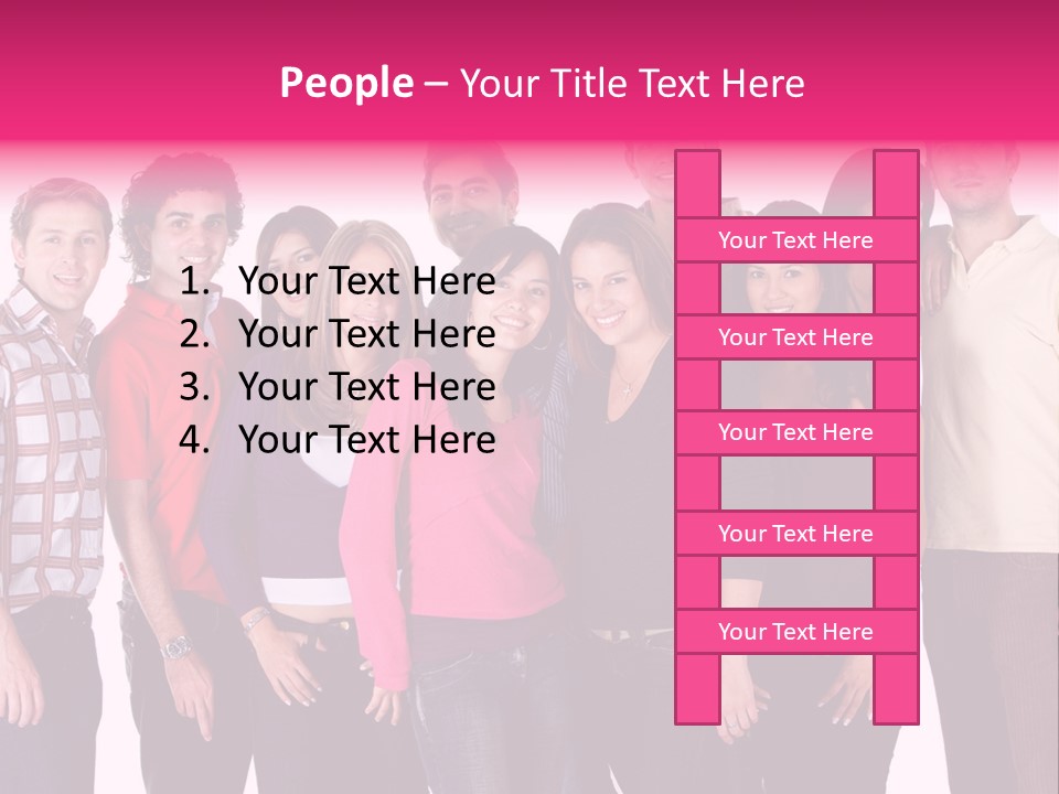 Informal Team Smiley PowerPoint Template