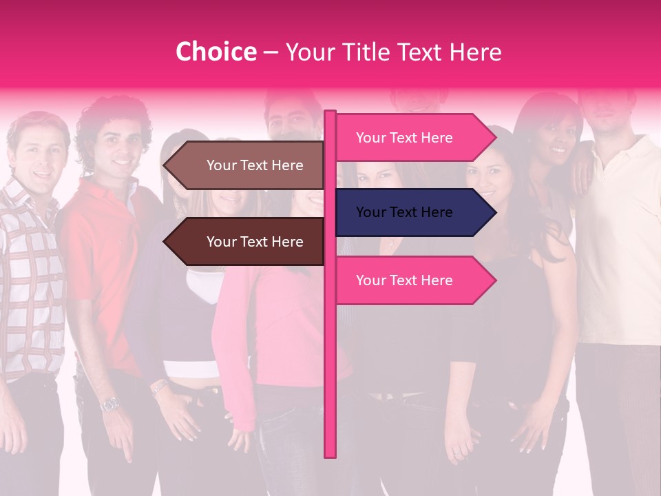 Informal Team Smiley PowerPoint Template