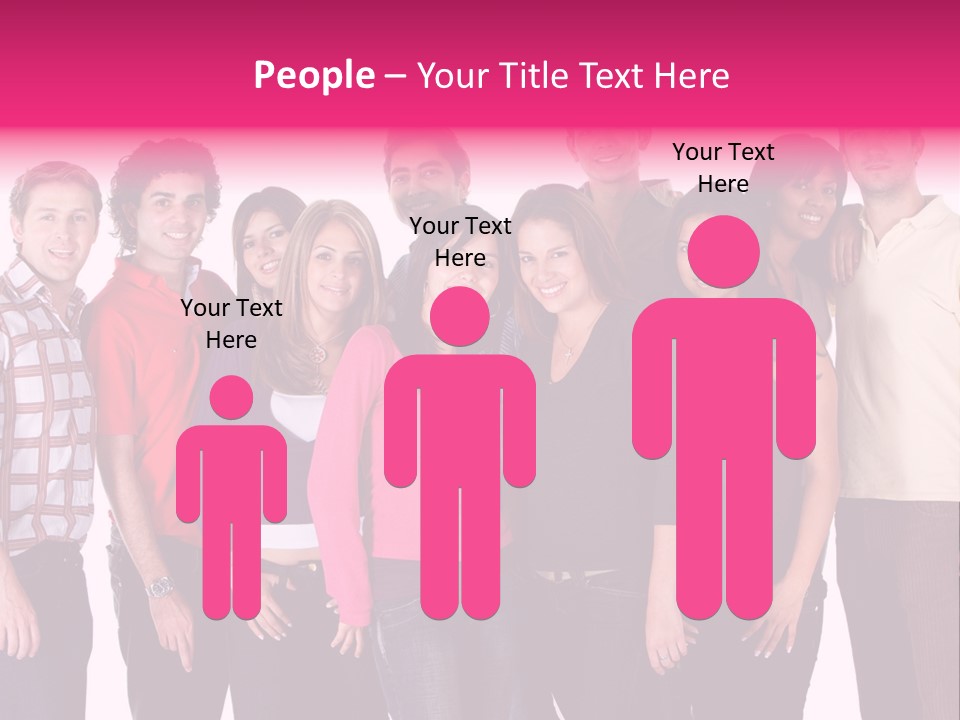 Informal Team Smiley PowerPoint Template