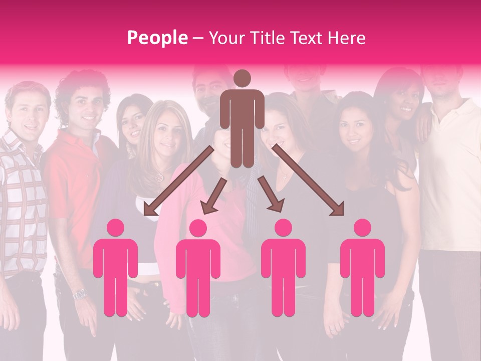 Informal Team Smiley PowerPoint Template