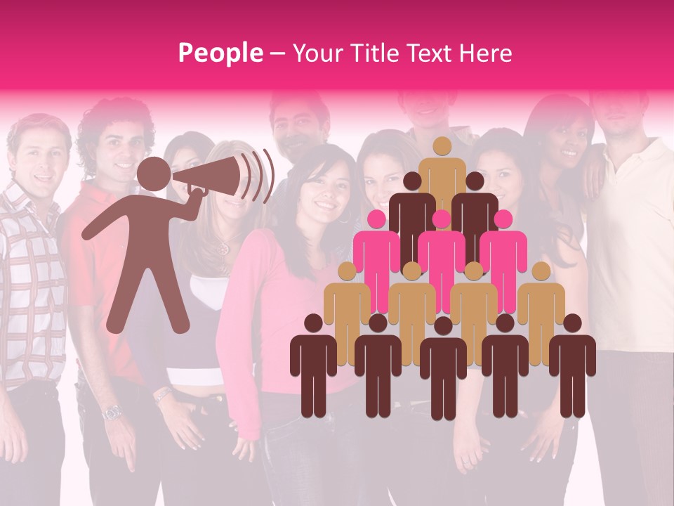 Informal Team Smiley PowerPoint Template