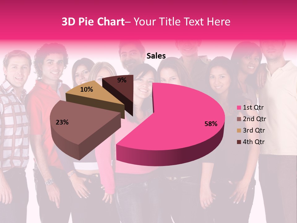 Informal Team Smiley PowerPoint Template