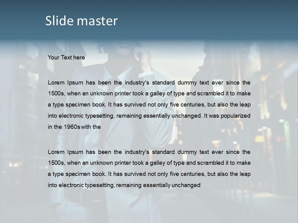 Looking Informal White PowerPoint Template