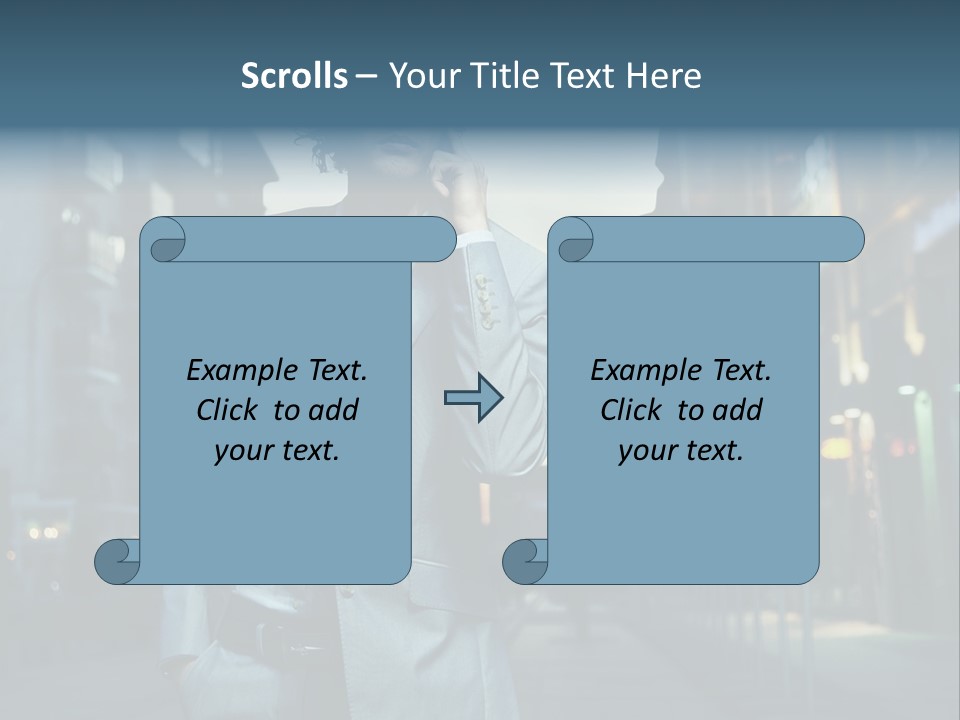 Looking Informal White PowerPoint Template