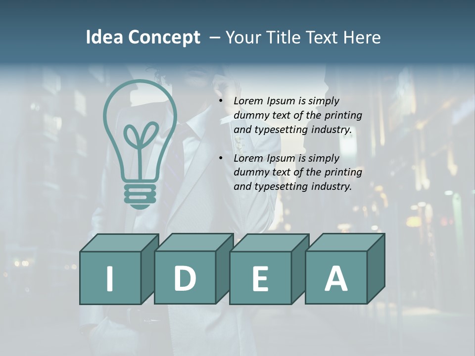 Looking Informal White PowerPoint Template