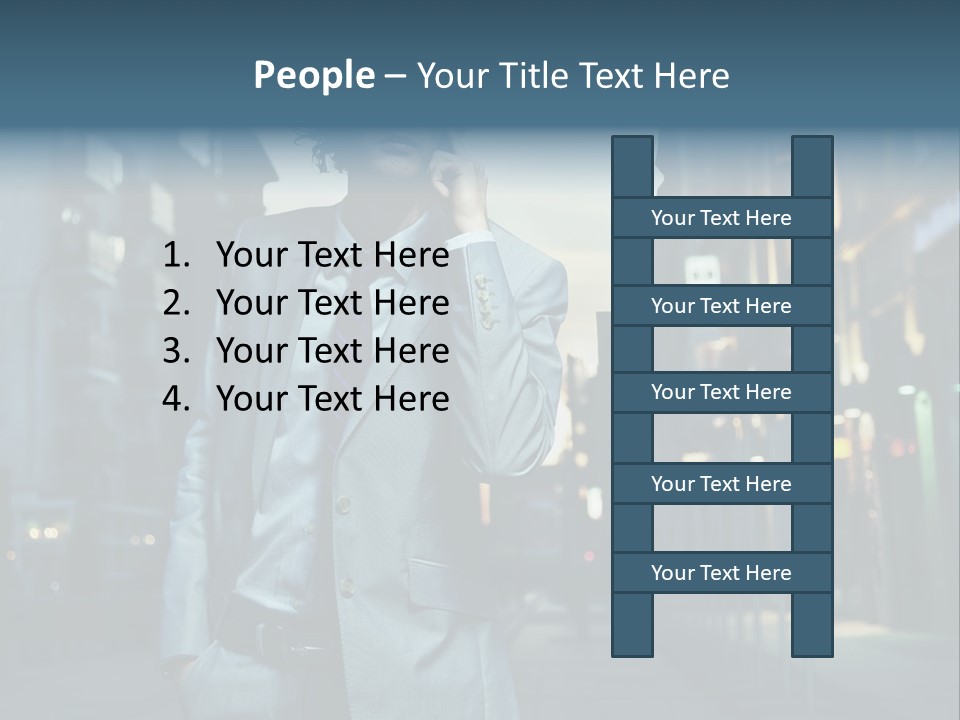 Looking Informal White PowerPoint Template