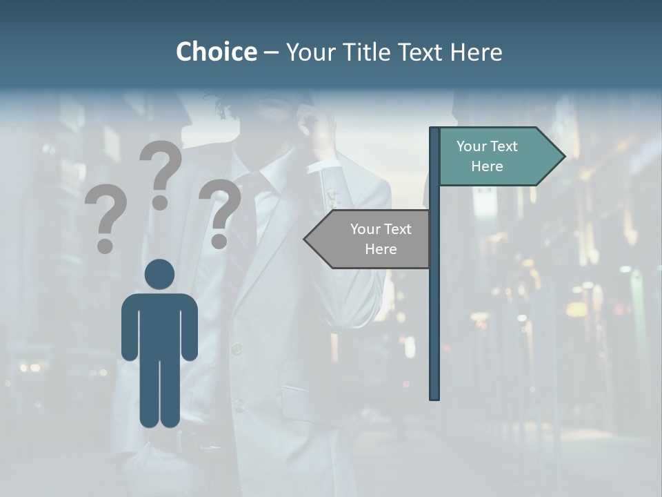 Looking Informal White PowerPoint Template