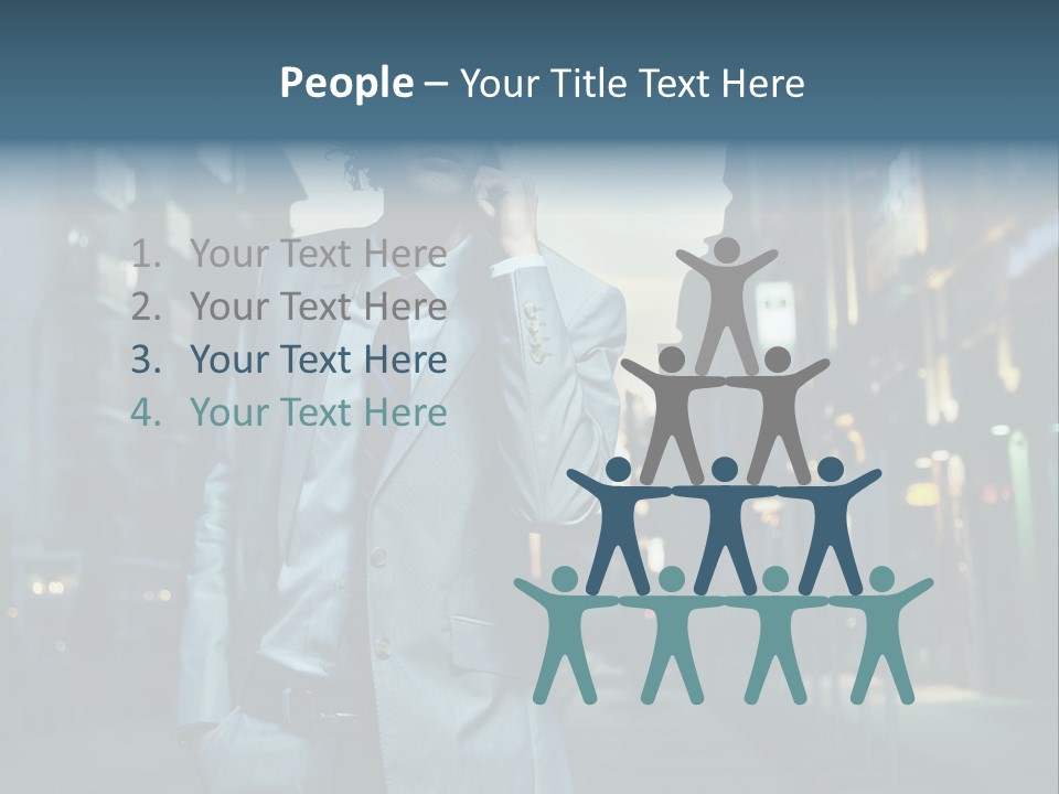 Looking Informal White PowerPoint Template