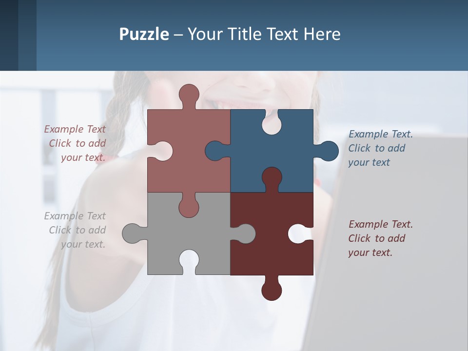 Women Young Group PowerPoint Template