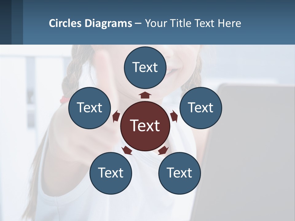 Women Young Group PowerPoint Template