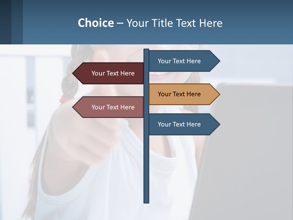 Women Young Group PowerPoint Template