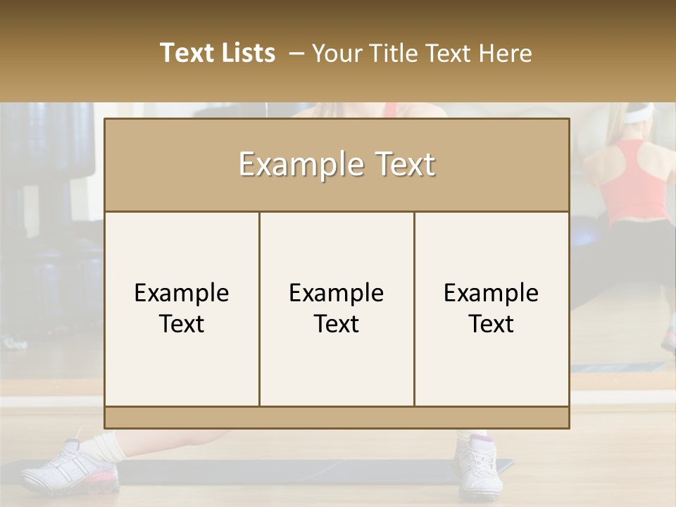 Club Fit One PowerPoint Template