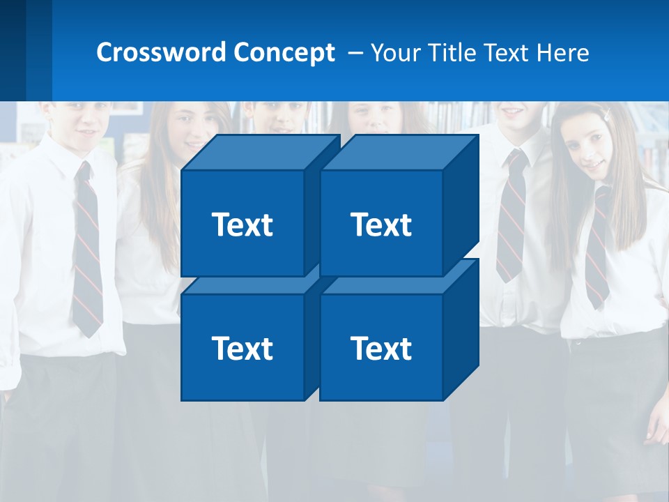 Secondary Male Concentrating PowerPoint Template