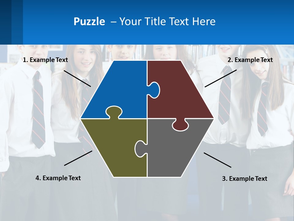 Secondary Male Concentrating PowerPoint Template