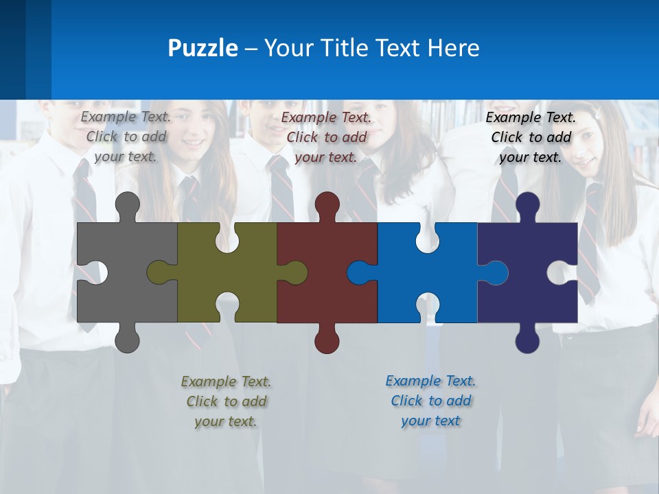 Secondary Male Concentrating PowerPoint Template