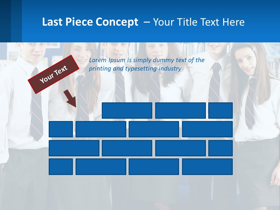 Secondary Male Concentrating PowerPoint Template