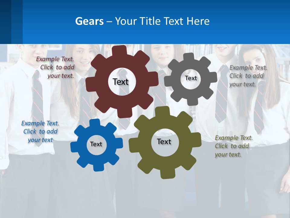 Secondary Male Concentrating PowerPoint Template